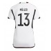 Cheap Germany Thomas Muller #13 Home Football Shirt Women World Cup 2022 Short Sleeve